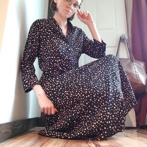 Chic Vintage Style Polka Dot Dress